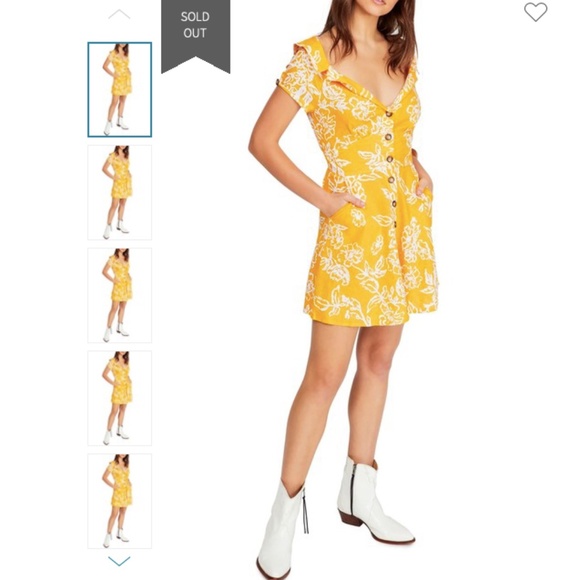 Free People A Thing Called Love Mini Dress Sz 10 - Picture 4 of 10